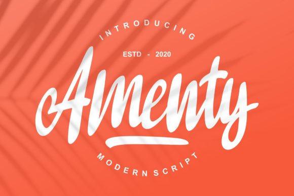 Amenty Script: A Timeless Handwritten Font