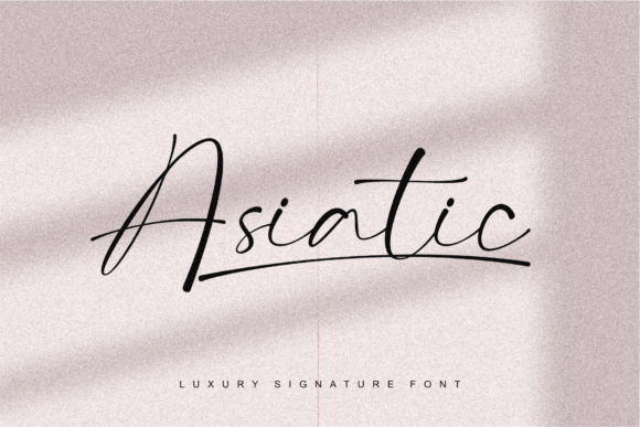 Asiatic Signature Script: Elegant Font for Campaigns