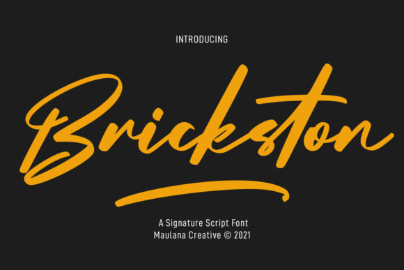 Brickston Script: Elegant Typography for Editorial Design