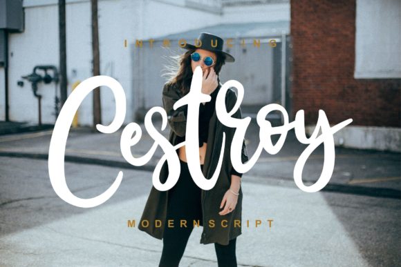 Cestroy Script: A Handwritten Font for Creative Makers