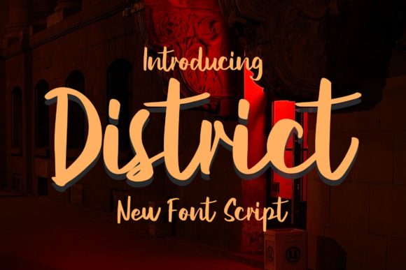 District Script: A Stylish Font for Creative Projects