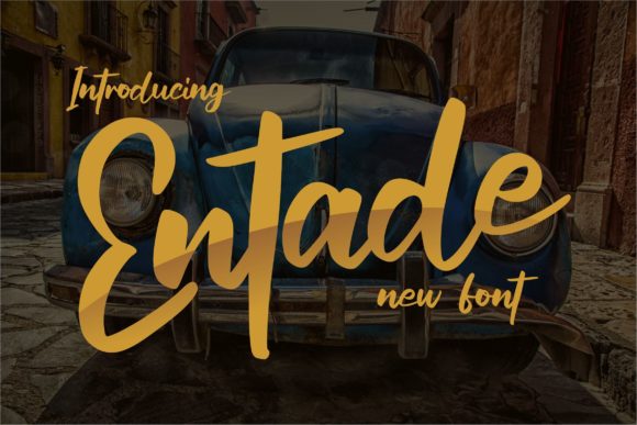 Entade Script: A Bold Font for Digital Campaigns