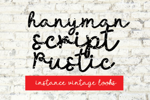 Handyman Script Rustic: A Font for Real Business Moments