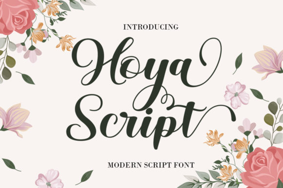 Hoya Script: A Handwritten Font for Elegant Design