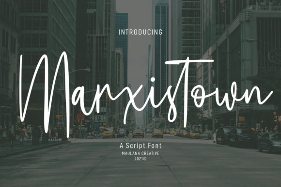 Marxistown Script: A Stylish Font for Creative Campaigns
