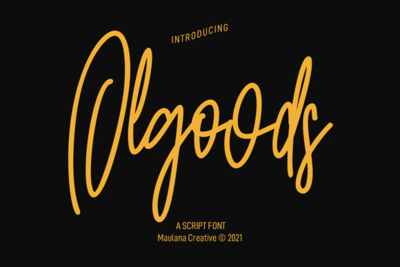 Olgoods Script: A Font That Speaks Volumes