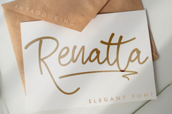 Renatta Script: A Vintage Font for Elegant Design