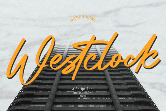Westclock Script: A Stylish Font for Business Branding