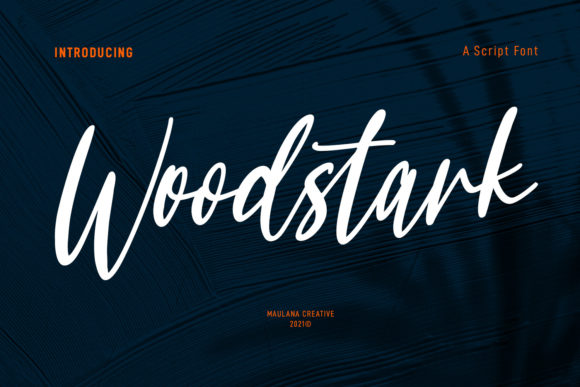 Woodstark Script: A Stylish Font for Makers